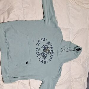 Blue Graphic Hoodie